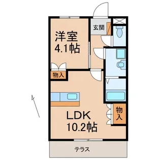 和歌山県和歌山市北島【アパート】の間取り