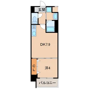 和歌山県和歌山市友田町5丁目【マンション】の間取り