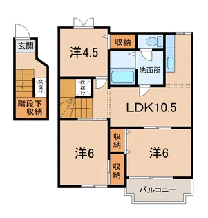 ヴィンヤードハウスⅡ【2階】の間取り