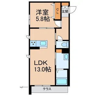 和歌山県和歌山市西紺屋町1丁目【マンション】の間取り