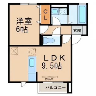 ヴィラ・シャロム A棟【1階】の間取り