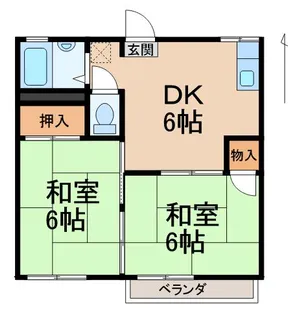 フォーブル井辺【2階】の間取り