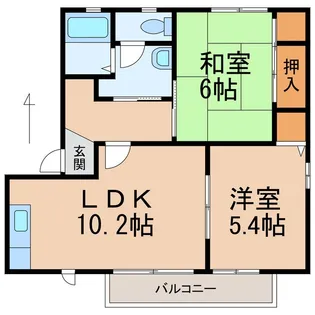 バリュージュ保田【2階】の間取り