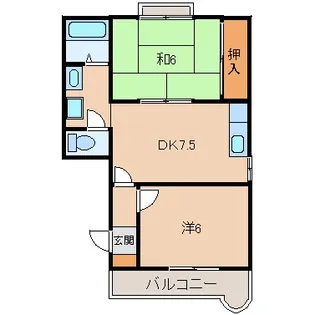 パークピア吉田【7階】の間取り