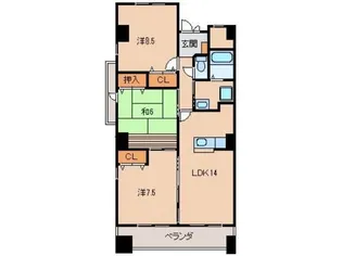 メープルヒル【2階】の間取り