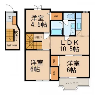 Renai FuKiageⅠ【2階】の間取り