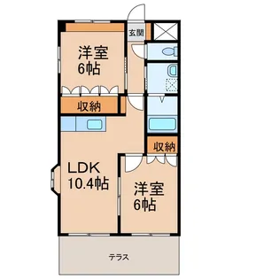エクセルハイツ【1階】の間取り