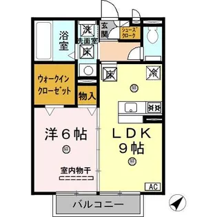 和歌山県和歌山市野崎【アパート】の間取り