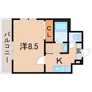 和歌山県和歌山市小松原5丁目【アパート】の間取り