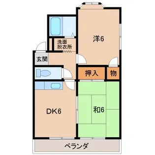 メゾンフルーレKUDOYAMA【3階】の間取り