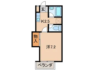 グリーンフル福島【1階】の間取り