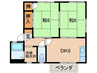 マイルドディアスきし【2階】の間取り