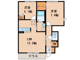 和歌山県和歌山市秋葉町【アパート】の間取り