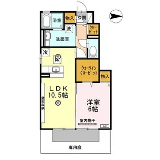 和歌山県和歌山市東高松2丁目【アパート】の間取り