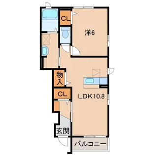 和歌山県和歌山市吹上3丁目【アパート】の間取り