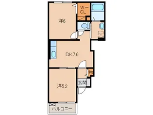 アヴニール Ⅰ【1階】の間取り