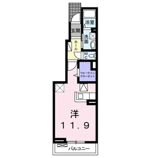 シャンデポワールⅠ【1階】の間取り