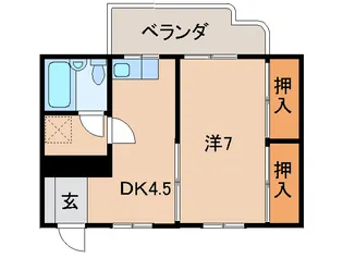 ネオハイツ次郎丸【4階】の間取り