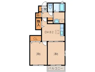 和歌山県有田市宮原町新町【アパート】の間取り