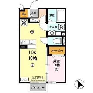 和歌山県和歌山市金龍寺丁【アパート】の間取り