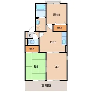 グリーンフルフェニックスⅡ【1階】の間取り