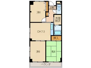 サンライフF【1階】の間取り