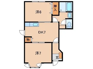 和歌山県和歌山市榎原【アパート】の間取り