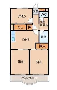 サンメゾン橋本壱番館【1階】の間取り