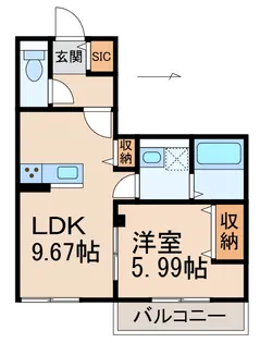 クレリア和歌山【1階】の間取り