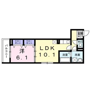 ヒカルサ和歌山本町【3階】の間取り