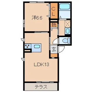 和歌山県和歌山市鷹匠町7丁目【マンション】の間取り