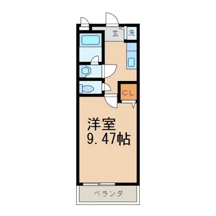 和歌山県和歌山市手平6丁目【アパート】の間取り