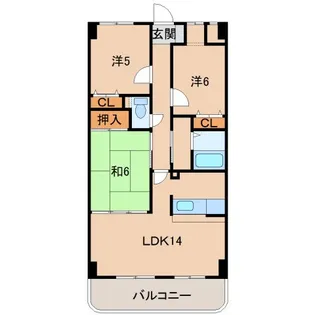 グランド・シーザー【4階】の間取り