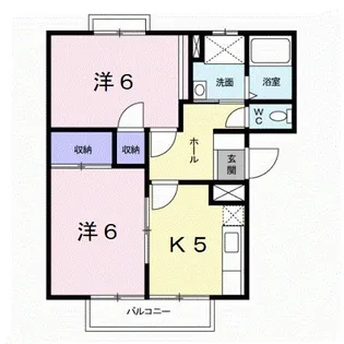 うぃすたりあⅠ【1階】の間取り