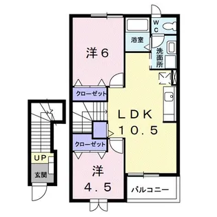フィオレンテⅡ【2階】の間取り