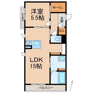 和歌山県和歌山市吉田【マンション】の間取り