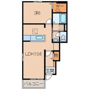 和歌山県岩出市西安上【アパート】の間取り