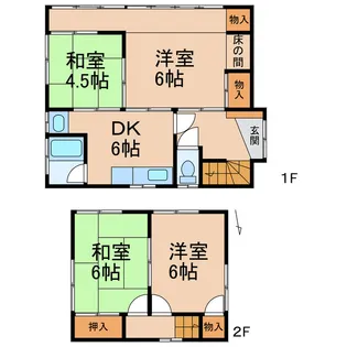 和歌山県和歌山市直川【一戸建】の間取り