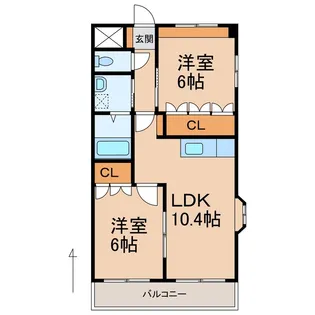 エクセルハイツ【2階】の間取り