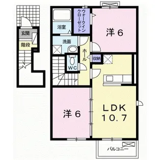 和歌山県伊都郡かつらぎ町大字妙寺【アパート】の間取り