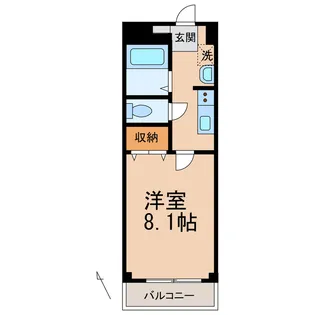 和歌山県和歌山市毛見【マンション】の間取り