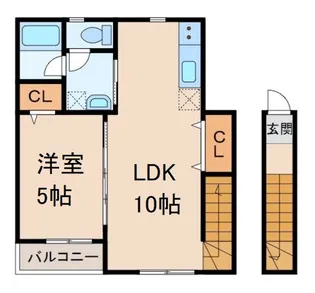 TJ初島B棟【2階】の間取り