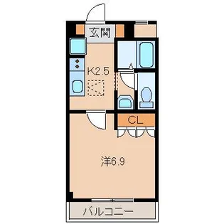 和歌山県和歌山市野崎【アパート】の間取り