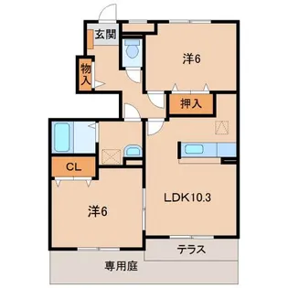 エスペランサⅠ【1階】の間取り