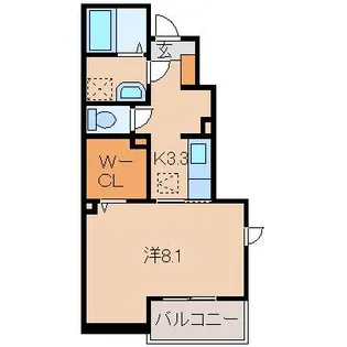 和歌山県和歌山市中島【アパート】の間取り