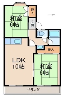 セジュール西浜【2階】の間取り