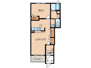 リヴィエールⅡ【1階】の間取り