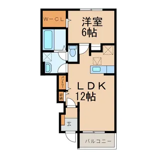 和歌山県伊都郡かつらぎ町大字笠田中【アパート】の間取り