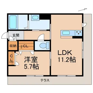 和歌山県和歌山市小雑賀2丁目【マンション】の間取り