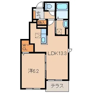 和歌山県有田郡有田川町大字庄【アパート】の間取り